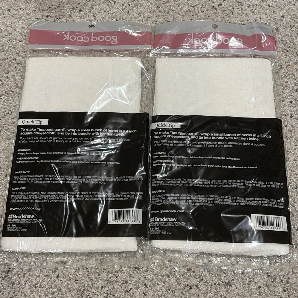 Goodcook 100% Cotton Cheesecloths 11899 (2) 076753118996 Cotton